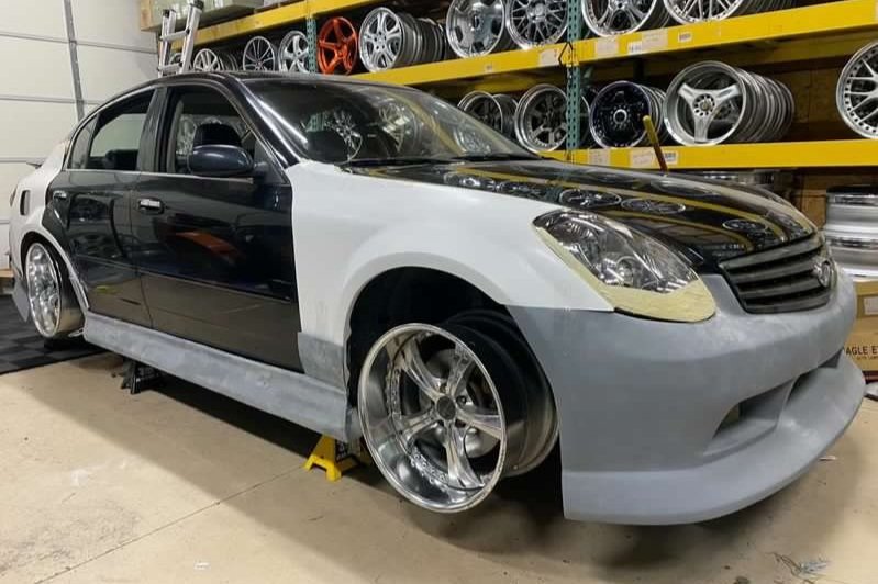 SFP INFINITI G35 SEDAN G SPEC FRONT OVER FENDERS 2PC +35mm