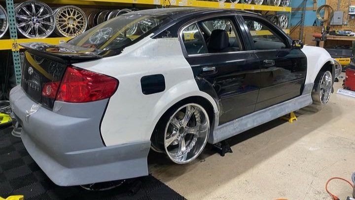 SFP Infiniti G35 SEDAN G SPEC OVER FENDERS FULL SET F+R